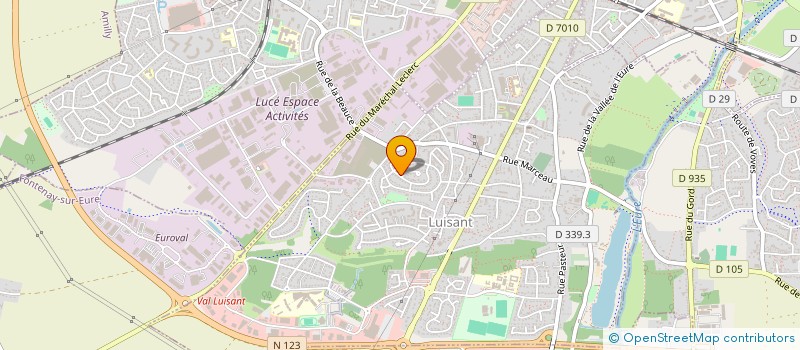 localisation de l'entreprise MONSIEUR JULIEN LEBLANC à LUISANT