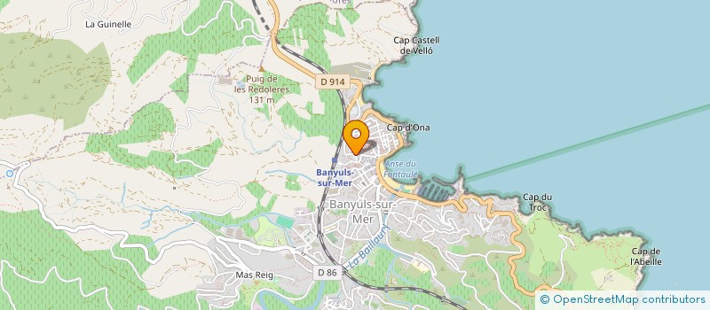 localisation de l'entreprise MONSIEUR JULIEN LEBOT  BANYULS-SUR-MER