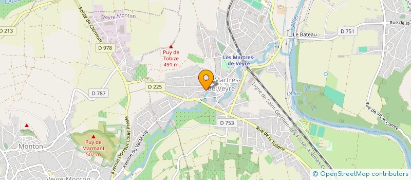 localisation de l'entreprise MONSIEUR JULIEN LEBOURG à LES MARTRES-DE-VEYRE
