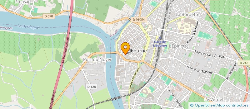 localisation de l'entreprise MONSIEUR JULIEN LEBRETON  LIBOURNE