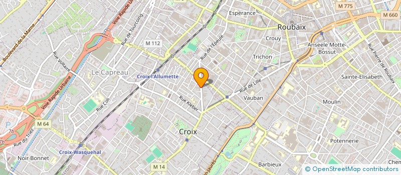 localisation de l'entreprise MONSIEUR JULIEN LEBRUN à CROIX