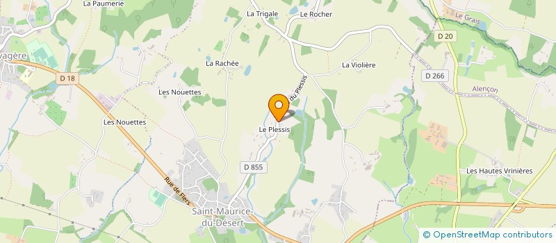 localisation de l'entreprise MONSIEUR JULIEN LECELLIER à LES MONTS-D'ANDAINE