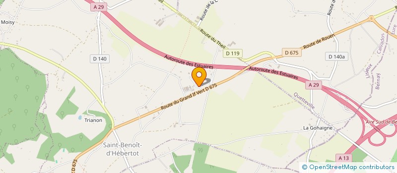 localisation de l'entreprise MONSIEUR JULIEN LECESNE  SAINT-BENOIT-D'HEBERTOT