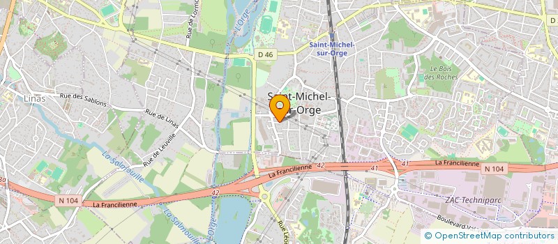 localisation de l'entreprise MONSIEUR JULIEN LECHAT  SAINT-MICHEL-SUR-ORGE