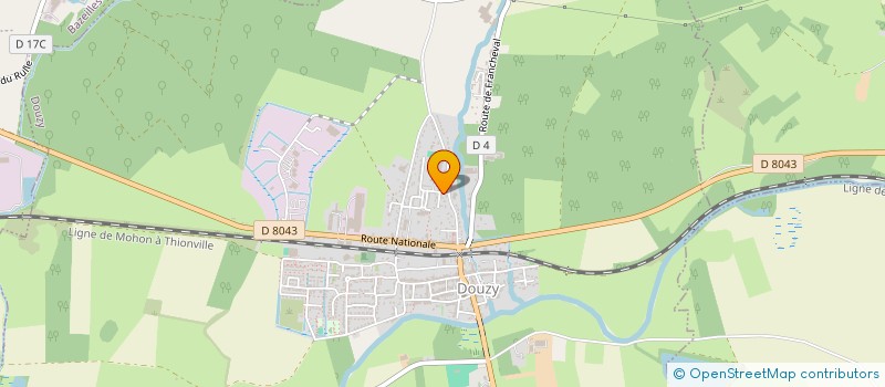 localisation de l'entreprise MONSIEUR JULIEN LECHENE  DOUZY