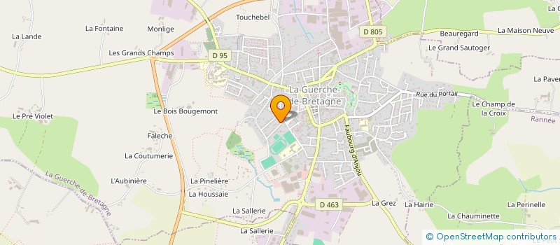 localisation de l'entreprise MONSIEUR JULIEN LECHNER  LA GUERCHE-DE-BRETAGNE