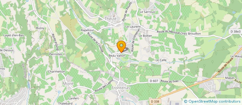 localisation de l'entreprise MONSIEUR JULIEN LECLAIRE à THEIZE