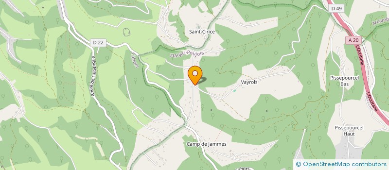 localisation de l'entreprise MONSIEUR JULIEN LECLERC  FLAUJAC-POUJOLS