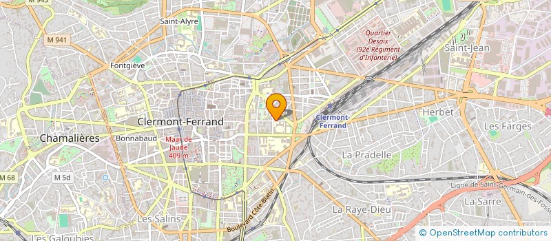 localisation de l'entreprise MONSIEUR JULIEN LECLERC  CLERMONT-FERRAND