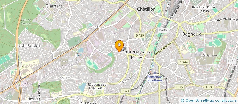 localisation de l'entreprise MONSIEUR JULIEN LECLERC à FONTENAY-AUX-ROSES