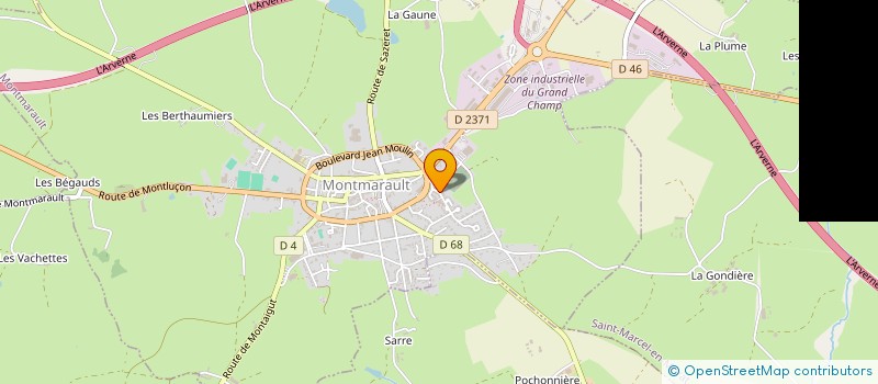 localisation de l'entreprise MONSIEUR JULIEN LECRAS  MONTMARAULT