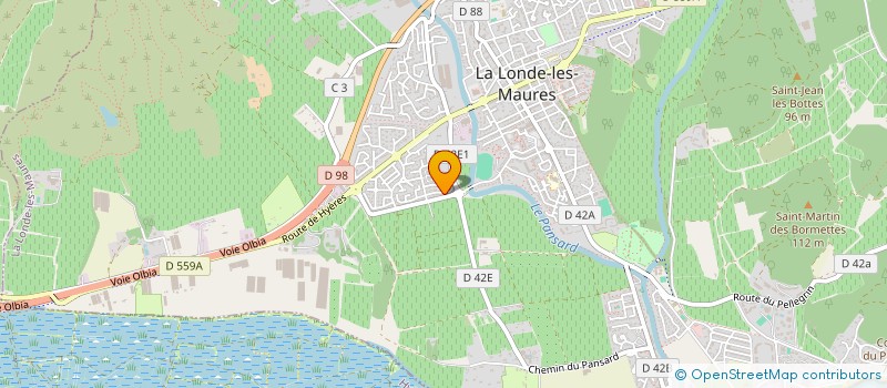 localisation de l'entreprise MONSIEUR JULIEN LEDOUX  LA LONDE-LES-MAURES