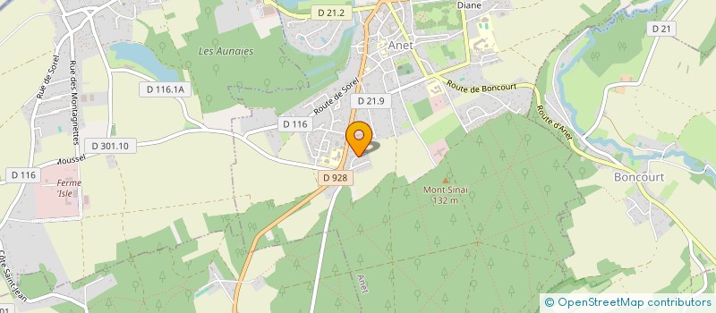 localisation de l'entreprise MONSIEUR JULIEN LEFEBURE à ANET