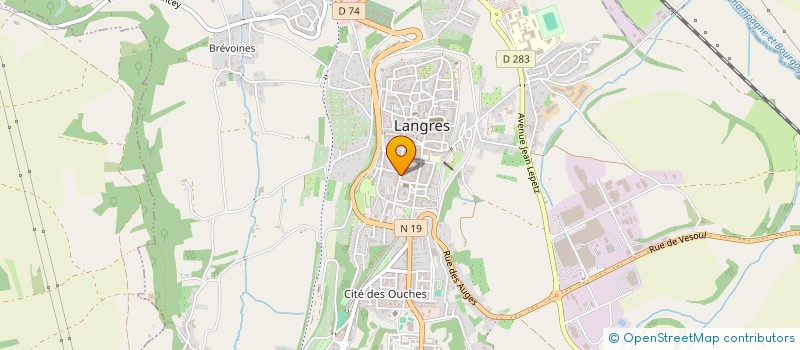 localisation de l'entreprise MONSIEUR JULIEN LEFEBVRE à LANGRES