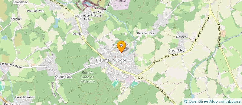 localisation de l'entreprise MONSIEUR JULIEN LEFEVRE  PLEUMEUR-BODOU