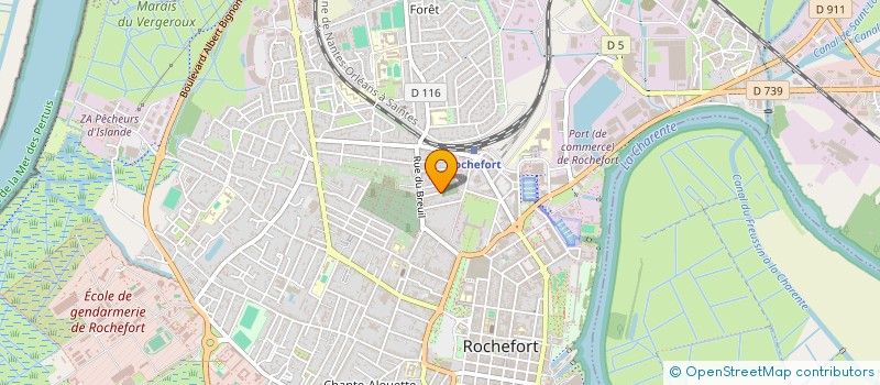 localisation de l'entreprise MONSIEUR JULIEN LEFORT  ROCHEFORT