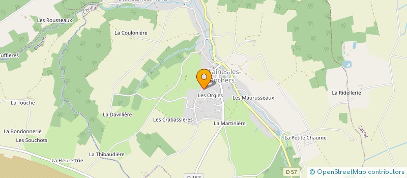 localisation de l'entreprise MONSIEUR JULIEN LEGER  VILLAINES-LES-ROCHERS