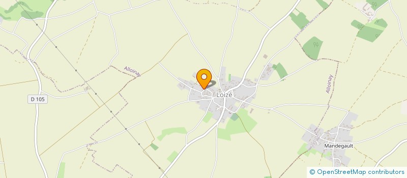 localisation de l'entreprise MONSIEUR JULIEN LEGER  ALLOINAY