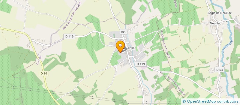 localisation de l'entreprise MONSIEUR JULIEN LEGRAND à DOUZAT