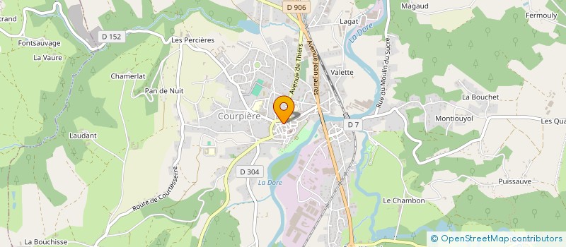 localisation de l'entreprise MONSIEUR JULIEN LEJEUNE  AUBUSSON D'AUVERGNE