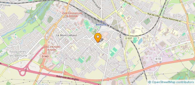 localisation de l'entreprise MONSIEUR JULIEN LELEU  BETHUNE