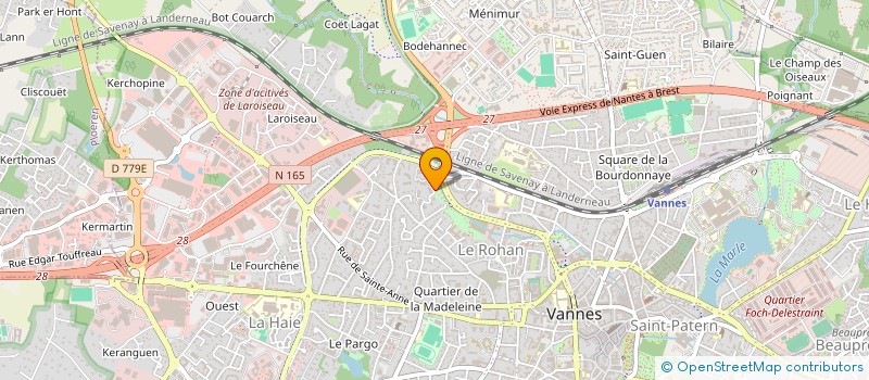 localisation de l'entreprise MONSIEUR JULIEN LEMENICIER à VANNES