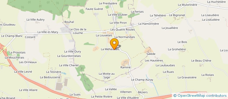 localisation de l'entreprise MONSIEUR JULIEN LEMOINE  LA CHAPELLE DU LOU DU LAC