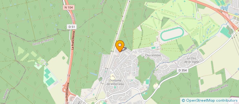 localisation de l'entreprise MONSIEUR JULIEN LENAIN  LESIGNY