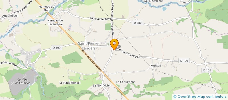 localisation de l'entreprise MONSIEUR JULIEN LENOIR  SAINT-PIERRE-LANGERS