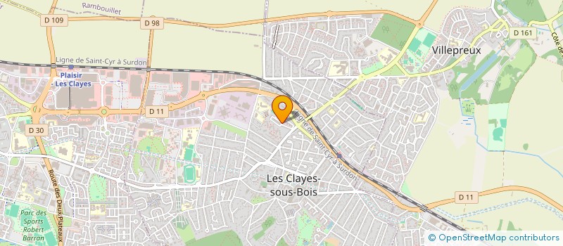 localisation de l'entreprise MONSIEUR JULIEN LENOIR à LES CLAYES-SOUS-BOIS