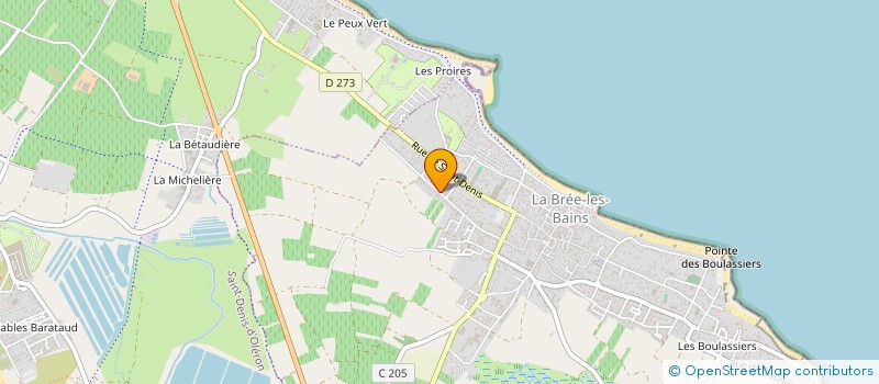 localisation de l'entreprise MONSIEUR JULIEN LEON BAUD  LA BREE-LES-BAINS