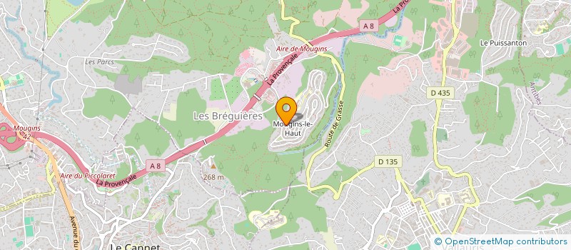 localisation de l'entreprise MONSIEUR JULIEN LEONETTI à MOUGINS