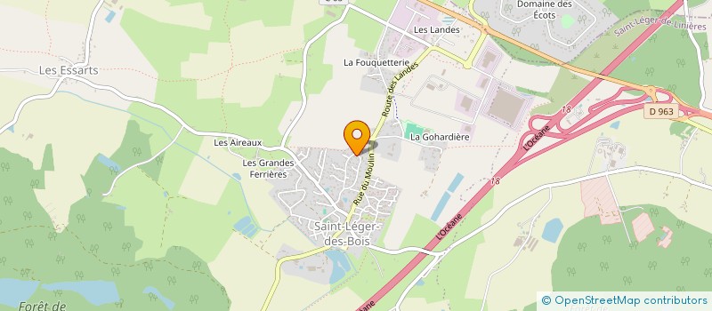localisation de l'entreprise MONSIEUR JULIEN LEPROUST à SAINT-LEGER-DE-LINIERES