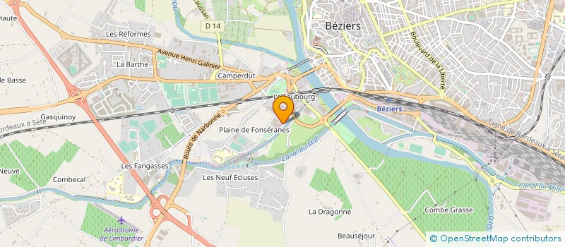 localisation de l'entreprise MONSIEUR JULIEN LEROY  BEZIERS