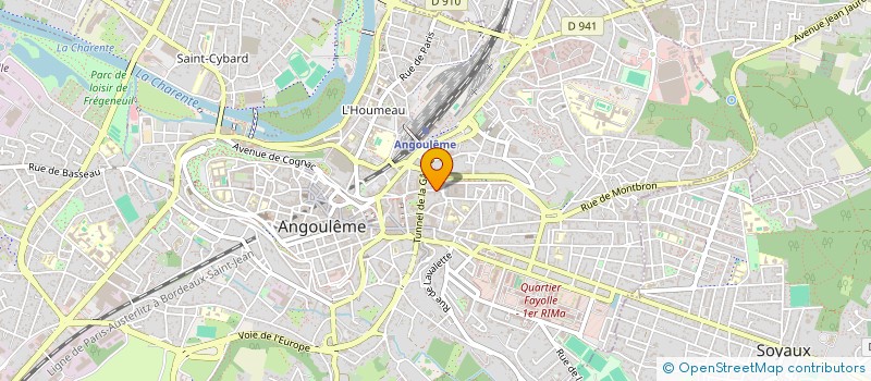 localisation de l'entreprise MONSIEUR JULIEN LESBATS à ANGOULEME