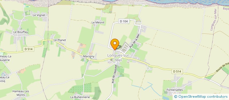 localisation de l'entreprise MONSIEUR JULIEN LEVESQUE à LONGUES-SUR-MER