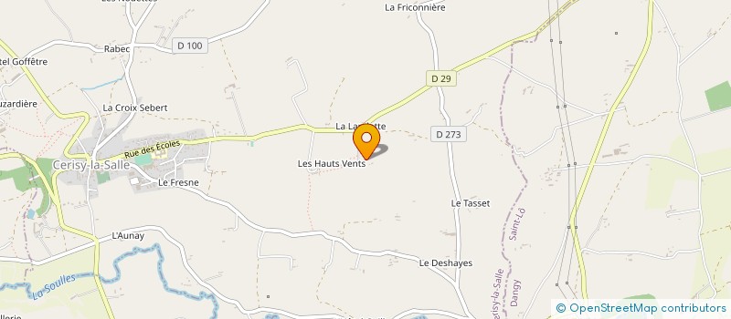 localisation de l'entreprise MONSIEUR JULIEN LEVILLY  CERISY-LA-SALLE