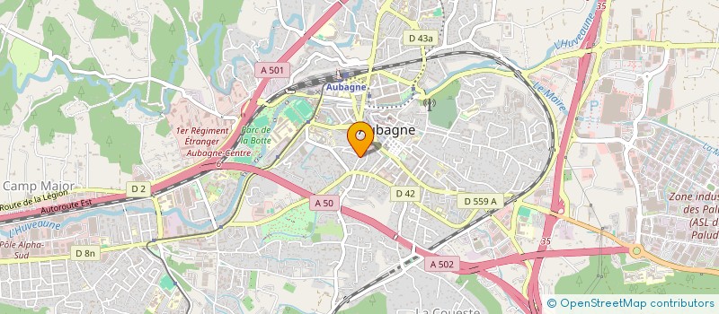 localisation de l'entreprise MONSIEUR JULIEN LEYNAUD  AUBAGNE