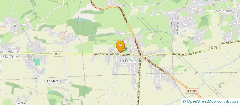 localisation de l'entreprise MONSIEUR JULIEN LHERBIER  LA FRETTE