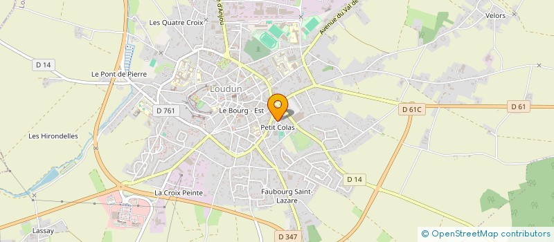 localisation de l'entreprise MONSIEUR JULIEN LIAIGRE à LOUDUN