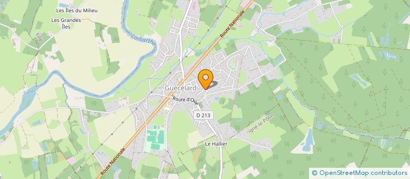 localisation de l'entreprise MONSIEUR JULIEN LIBBRECHT  GUECELARD