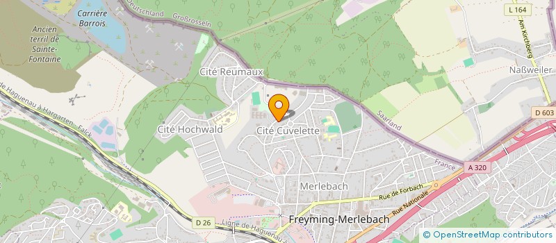 localisation de l'entreprise MONSIEUR JULIEN LIEBLANG  L'HOPITAL