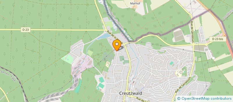 localisation de l'entreprise MONSIEUR JULIEN LIMBLICI  CREUTZWALD