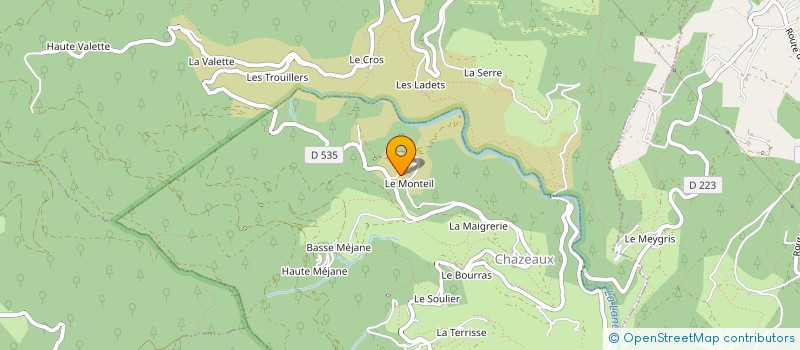 localisation de l'entreprise MONSIEUR JULIEN LINAIS  CHAZEAUX