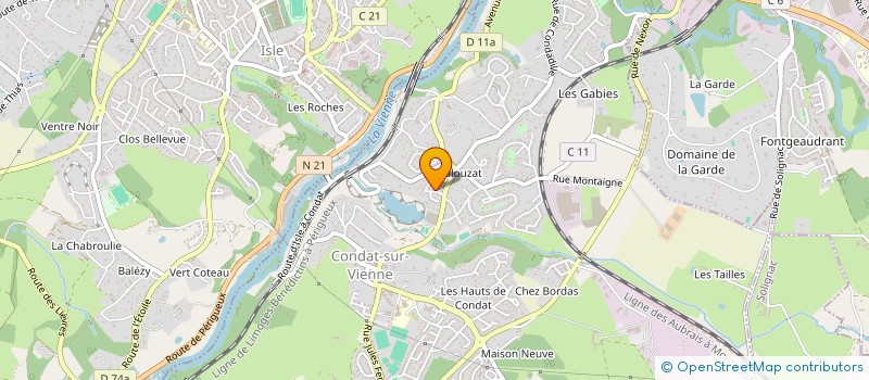 localisation de l'entreprise MONSIEUR JULIEN LINARD à CONDAT-SUR-VIENNE