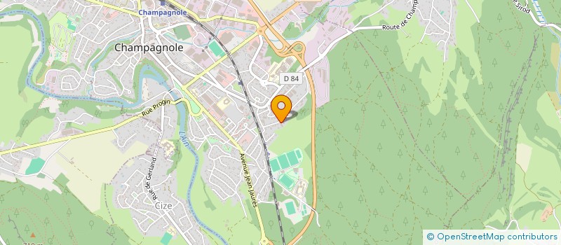 localisation de l'entreprise MONSIEUR JULIEN LING  CHAMPAGNOLE