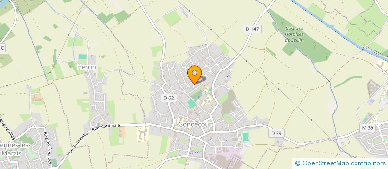 localisation de l'entreprise MONSIEUR JULIEN LINHARES à GONDECOURT
