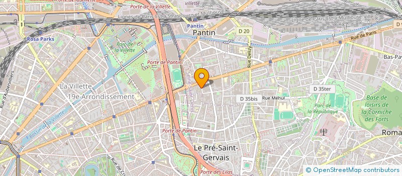 localisation de l'entreprise MONSIEUR JULIEN LIU  PANTIN