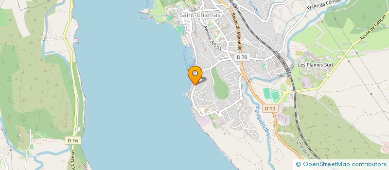 localisation de l'entreprise MONSIEUR JULIEN LOCQUET  SAINT-CHAMAS