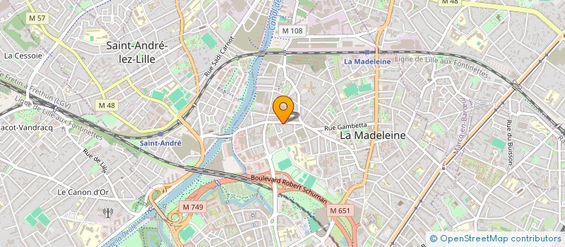 localisation de l'entreprise MONSIEUR JULIEN LODINI à LA MADELEINE
